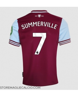 West Ham United Crysencio Summerville #7 Maglia Gara Casa Repliche 2024-25 Maniche Corte West Ham United Crysencio Summerville #7 Maglia Gara Casa Repliche 2024-25 Maniche Corte